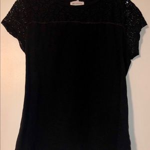 Liz Claiborne Black Lace Shirt